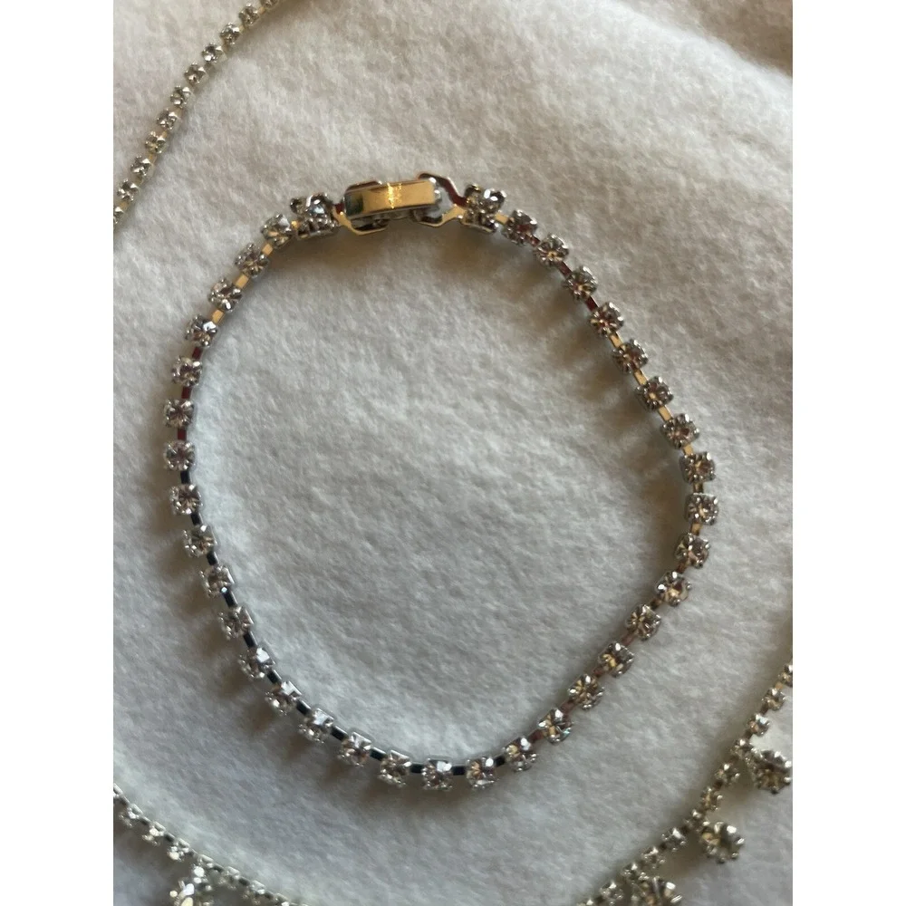Rhinestone Set‎ Necklace And Bracelet